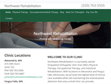 Tablet Screenshot of northwestrehabilitation.com